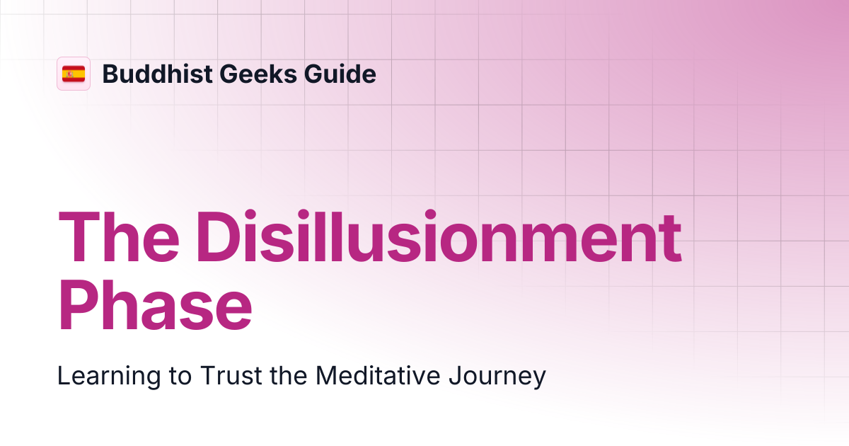 The Disillusionment Phase | Español | Buddhist Geeks Guide
